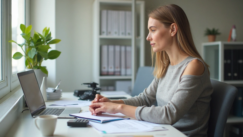 Gestructureerde werkplek met budget planner, calculator en geldmanagement tools