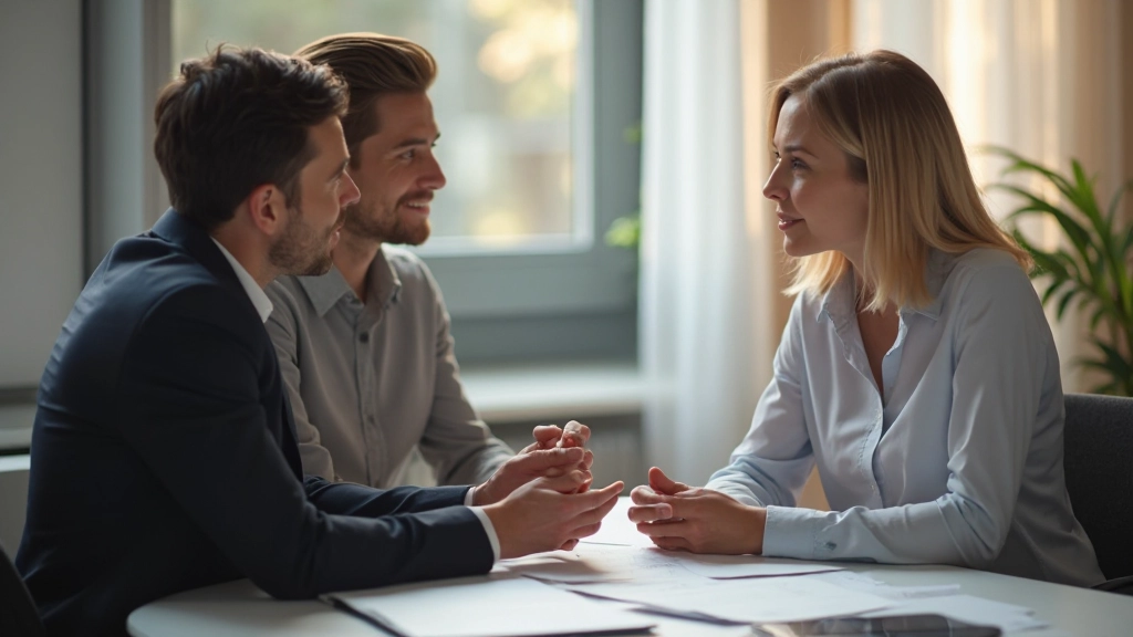 Professioneel adviesgesprek tussen financiële adviseur en klant